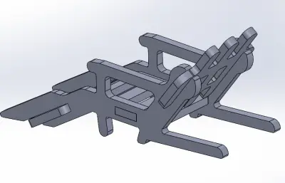 草坪躺椅玩具拼装solidworks模型