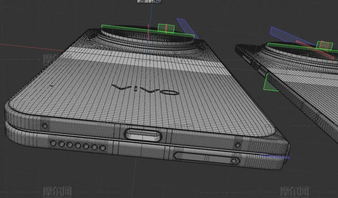 vivo X Fold6手机外观C4D,KEYSHOT模型