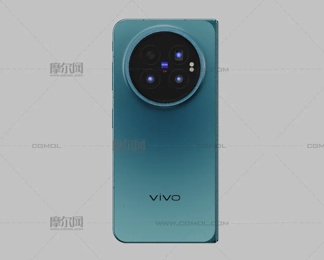 vivo X Fold6手机外观C4D,KEYSHOT模型