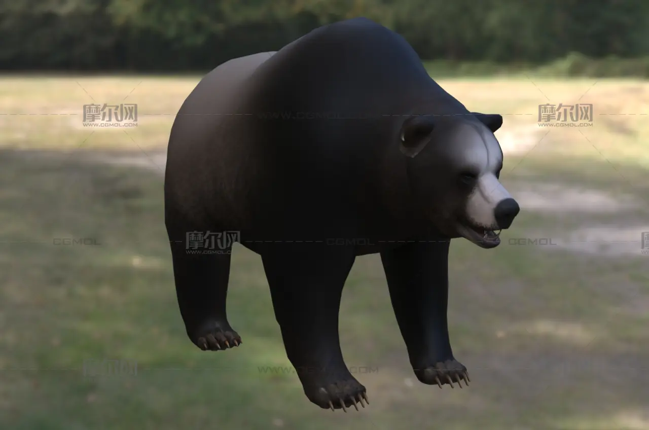 亚欧大陆巨型史前熊类3dmax模型