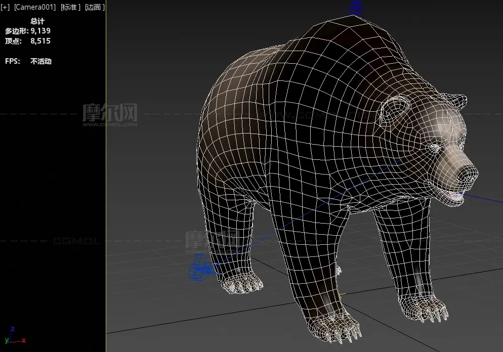亚欧大陆巨型史前熊类3dmax模型