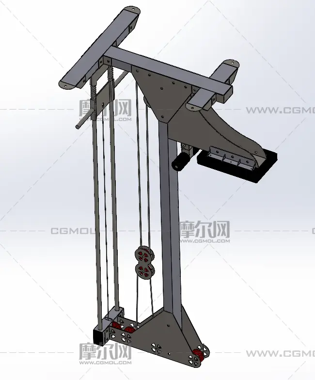 低行机solidwork模型,无零件图