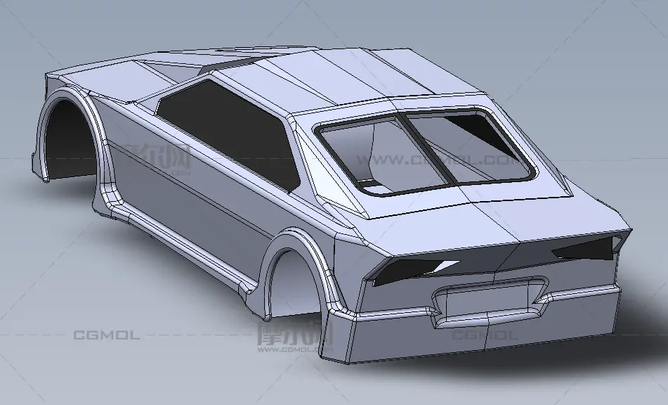 拉力赛车外壳solidworks模型