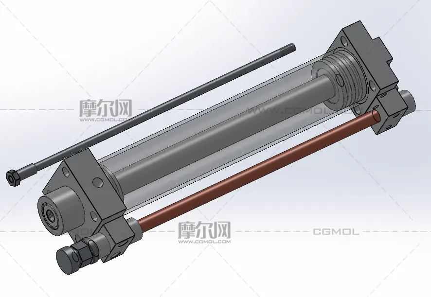 液压气动缸模型
