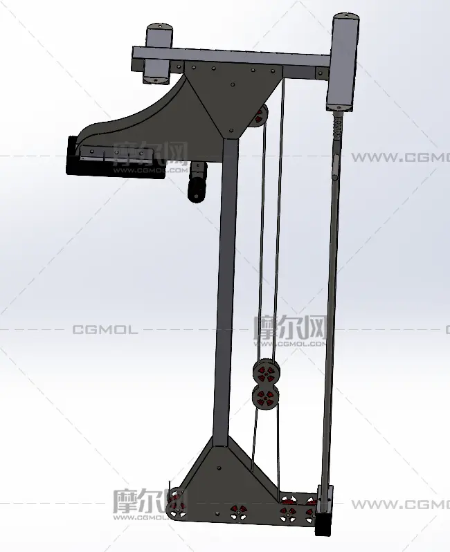 低行机solidwork模型,无零件图