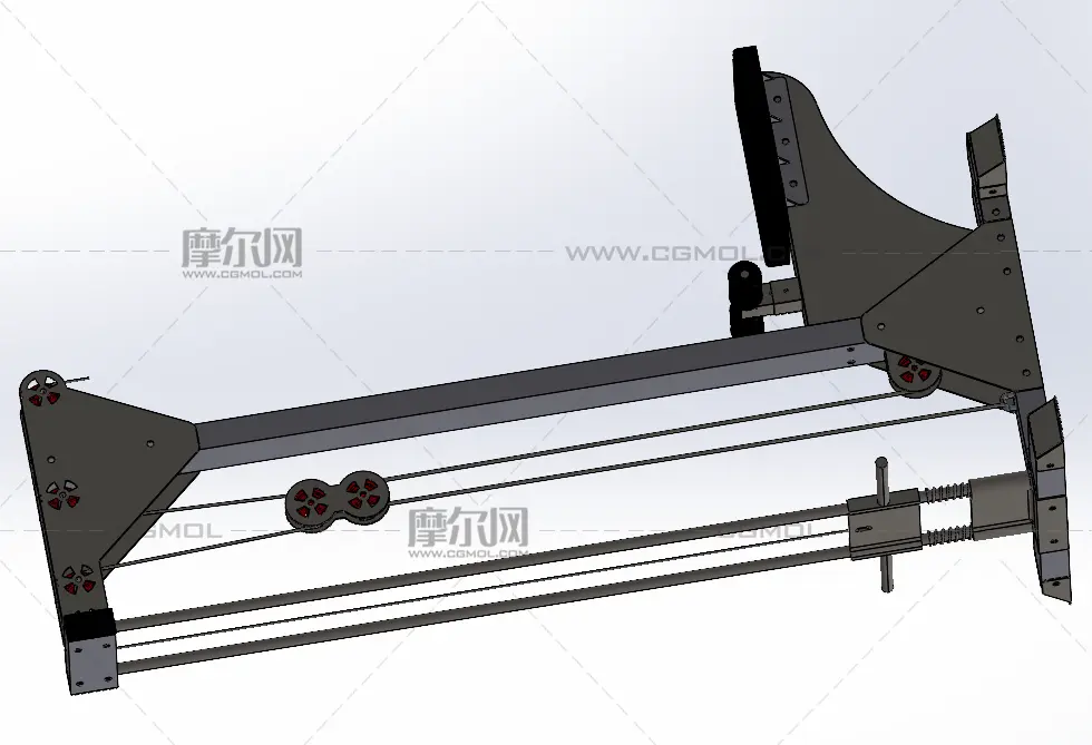 低行机solidwork模型,无零件图