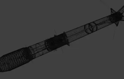 朱雀三号Blender, FBX 3D模型,带分离杆/着陆退/栅格舵展开动画