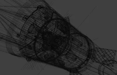 朱雀三号Blender, FBX 3D模型,带分离杆/着陆退/栅格舵展开动画