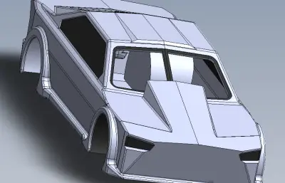 拉力赛车外壳solidworks模型