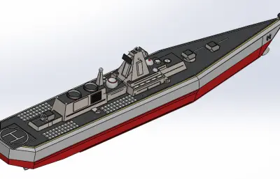 无畏舰solidworks模型