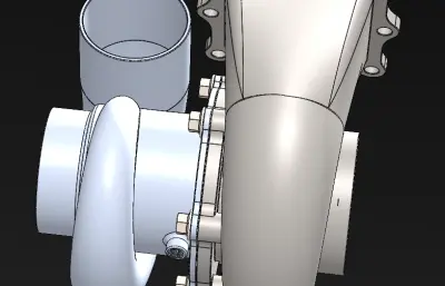 涡轮增压器solidworks模型