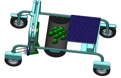 太阳能西瓜采摘机solidworks模型