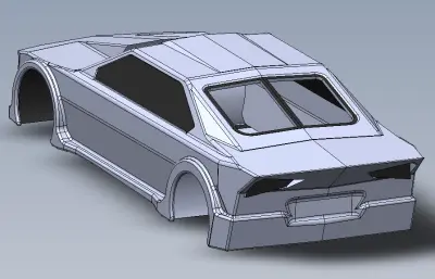 拉力赛车外壳solidworks模型