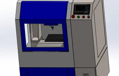 小型铣床solidworks模型