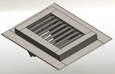 斜坡百叶窗模型