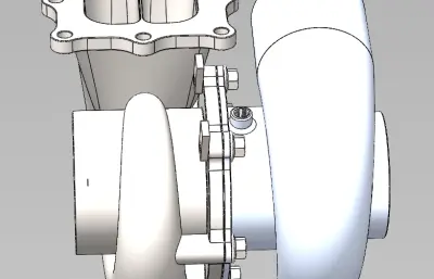 涡轮增压器solidworks模型