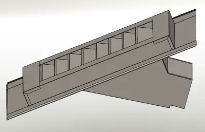 斜坡百叶窗模型
