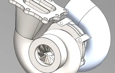 涡轮增压器solidworks模型
