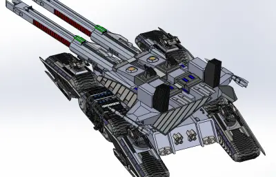 M98A3 Behemoth机甲装甲车solidwork模型