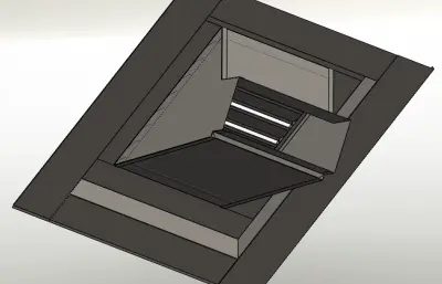 斜坡百叶窗模型