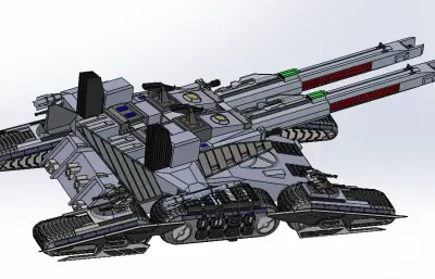 M98A3 Behemoth机甲装甲车solidwork模型