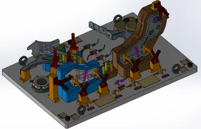 检查夹具3D数模图纸