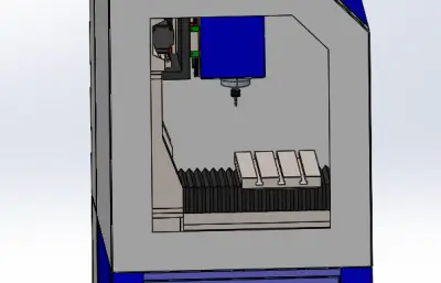 小型铣床solidworks模型