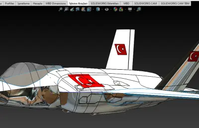 F35-A战斗机飞机solidworks模型