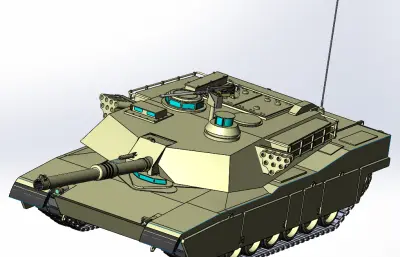 艾布拉姆斯坦克solidworks模型