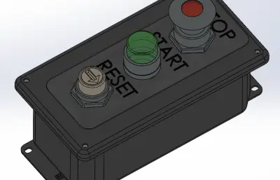 机械外壳按钮solidworks模型
