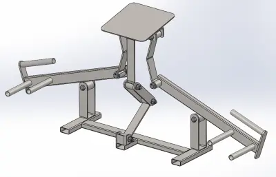 健身泵机solidworks模型