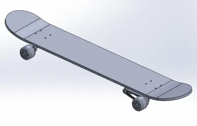 电动滑板step模型