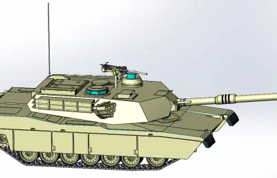 艾布拉姆斯坦克solidworks模型