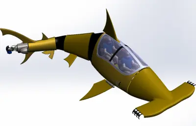 鲨鱼造型玩具潜艇