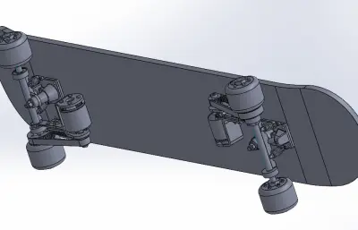 电动滑板step模型
