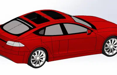 特斯拉Tesla Model S汽车外观模型