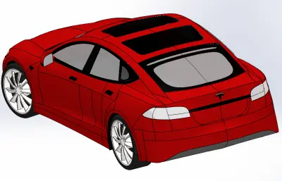 特斯拉Tesla Model S汽车外观模型