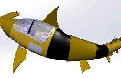 鲨鱼造型玩具潜艇