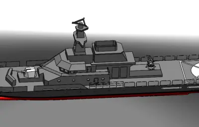 海军运兵船简易模型