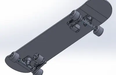 电动滑板step模型
