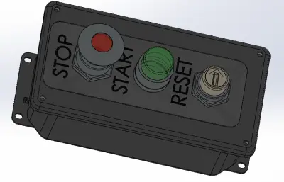 机械外壳按钮solidworks模型