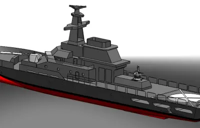海军运兵船简易模型