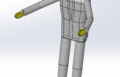站着立式操作工作人员