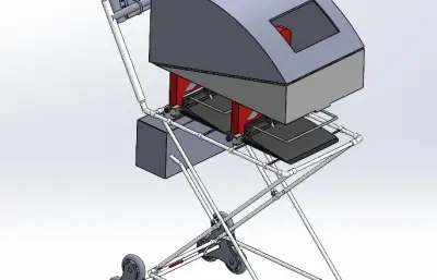 四轮小推车solidworks模型