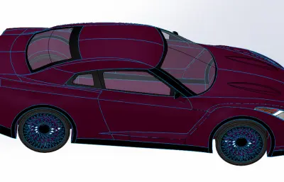 nissan GTR汽车外壳