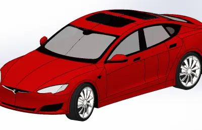 特斯拉Tesla Model S汽车外观模型