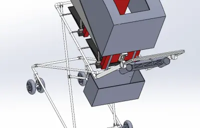 四轮小推车solidworks模型