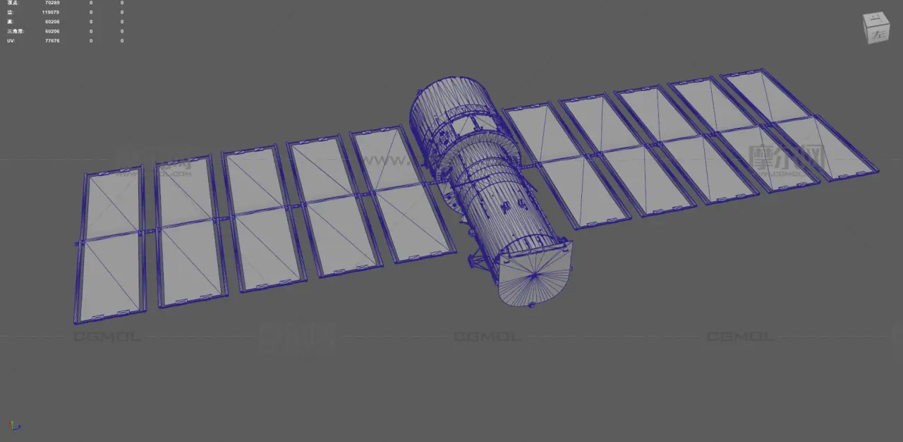 卫星 空间站 太空飞行器 航天器塌陷模型
