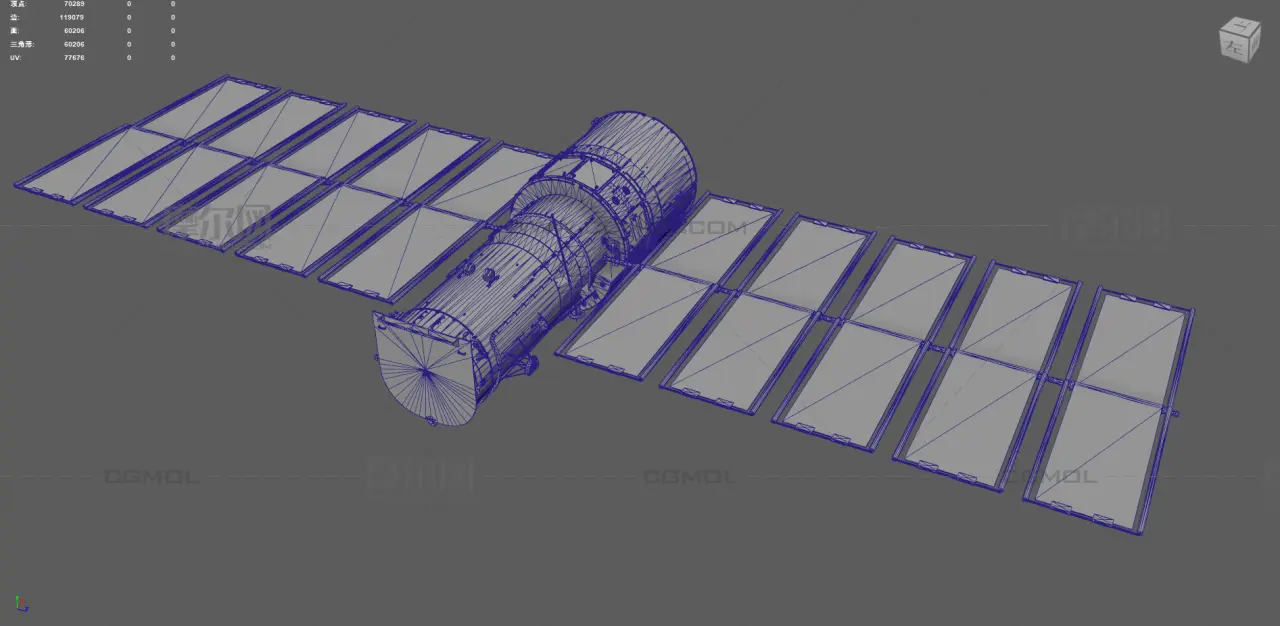 卫星 空间站 太空飞行器 航天器塌陷模型