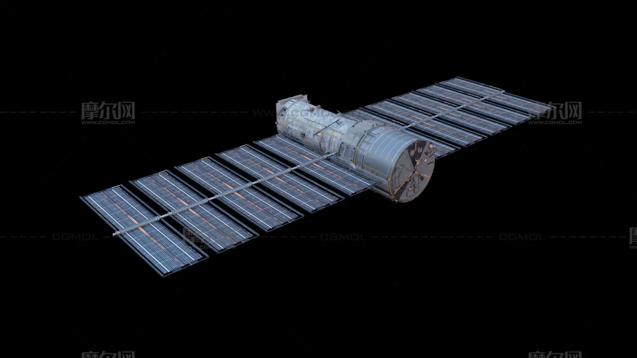 卫星 空间站 太空飞行器 航天器塌陷模型